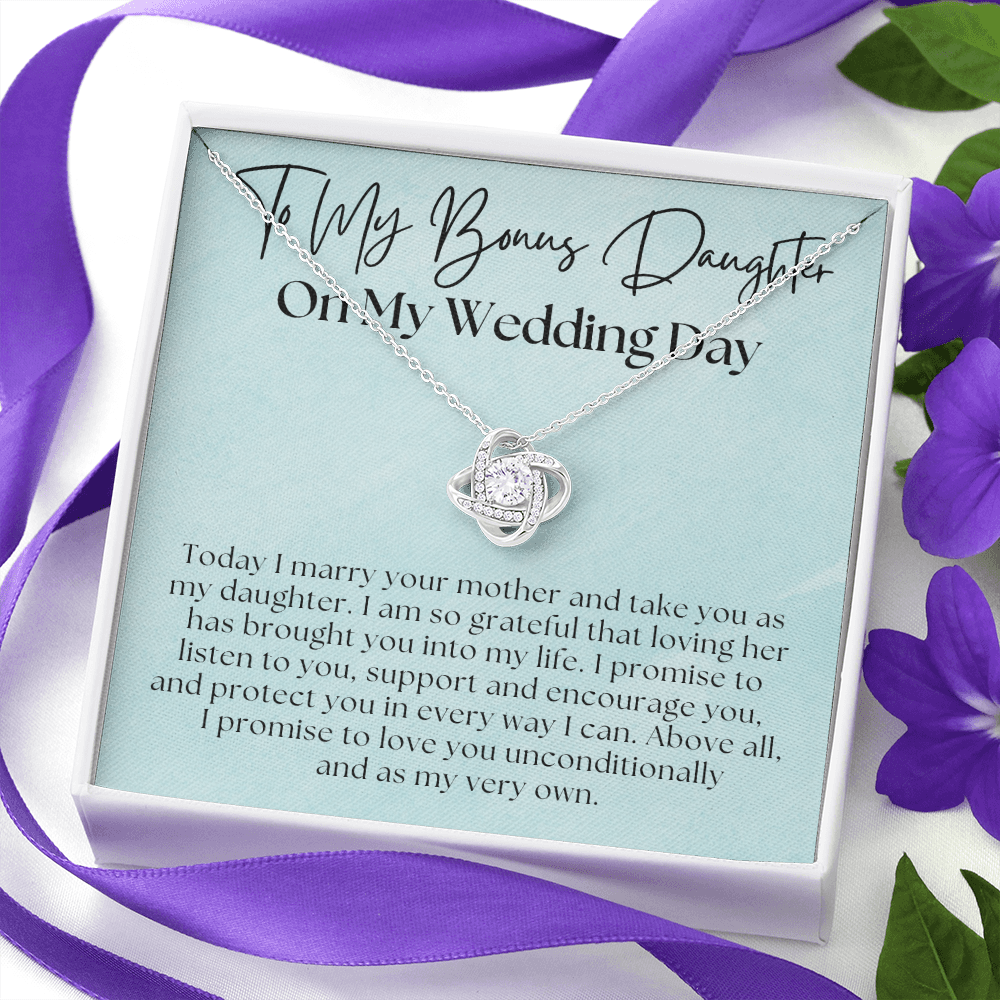Stepdaughter Wedding Gift | Promise Necklace 0550T10