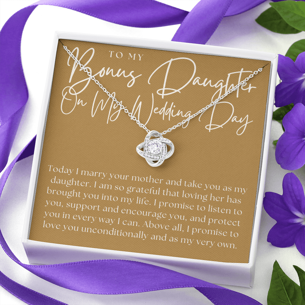 Stepdaughter Wedding Gift | Promise Necklace 0550T7