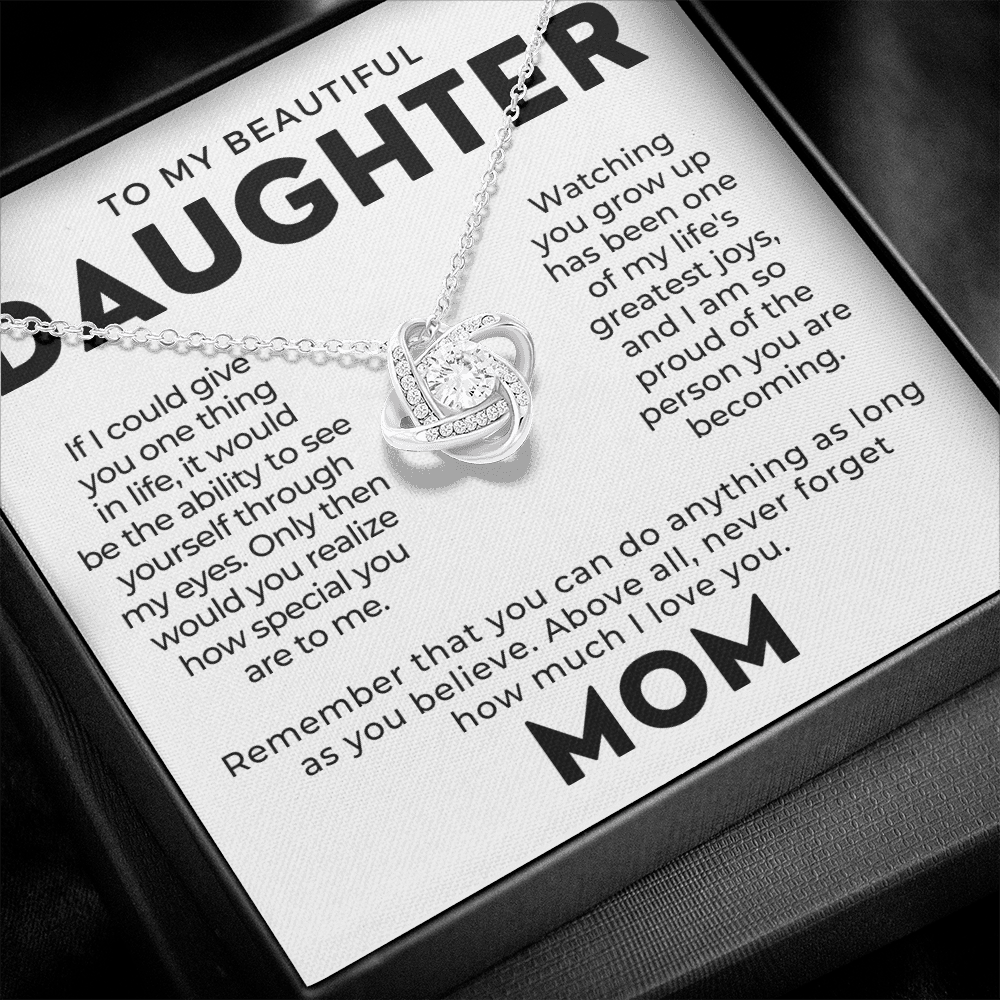 Daughter Gift From Mom | Believe Necklace 0576T9