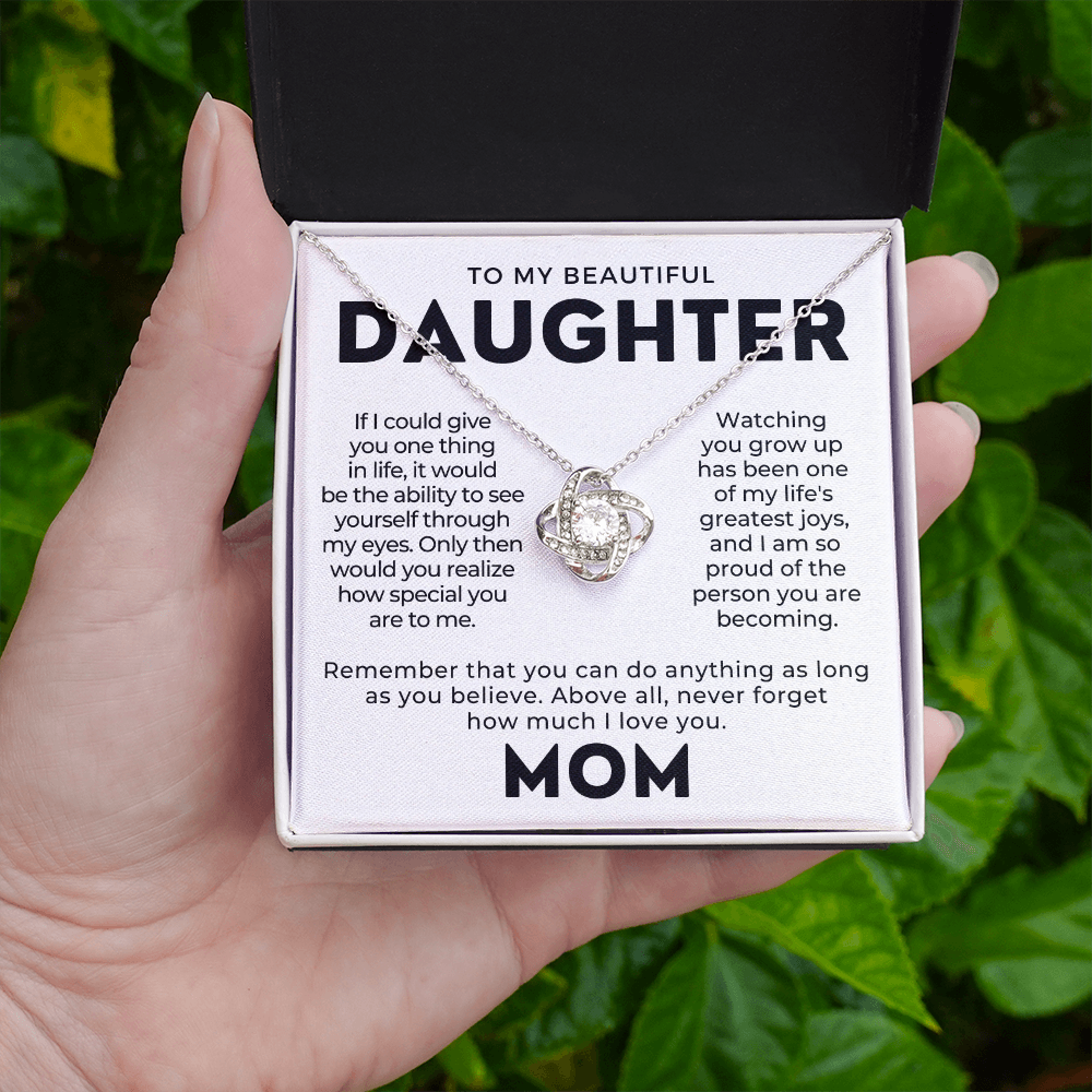 Daughter Gift From Mom | Believe Necklace 0576T9