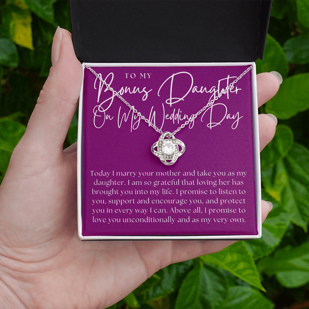 Stepdaughter Wedding Gift | Promise Necklace 0550T8
