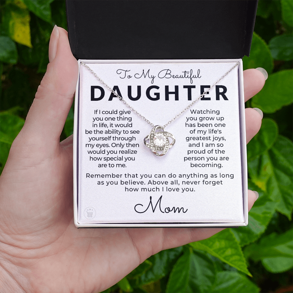Daughter Gift From Mom | Believe Necklace 0576T2