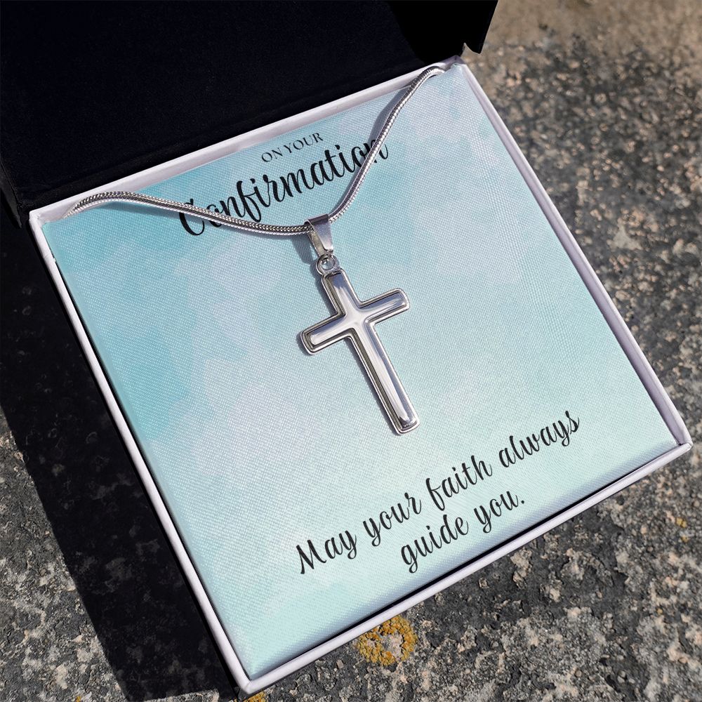 Christian Gift For Her | Faith Cross Necklace 0808SSCN