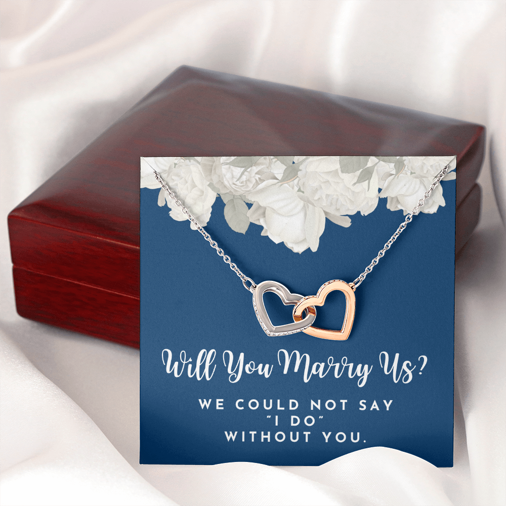 Officiant Proposal Gift | Marry Us Necklace 0589T3