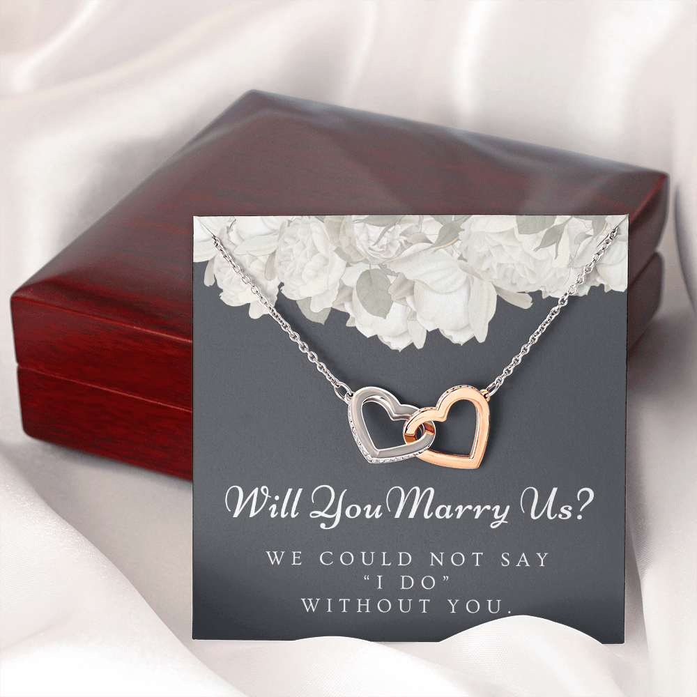 Officiant Proposal Gift | Marry Us Necklace 0589T2