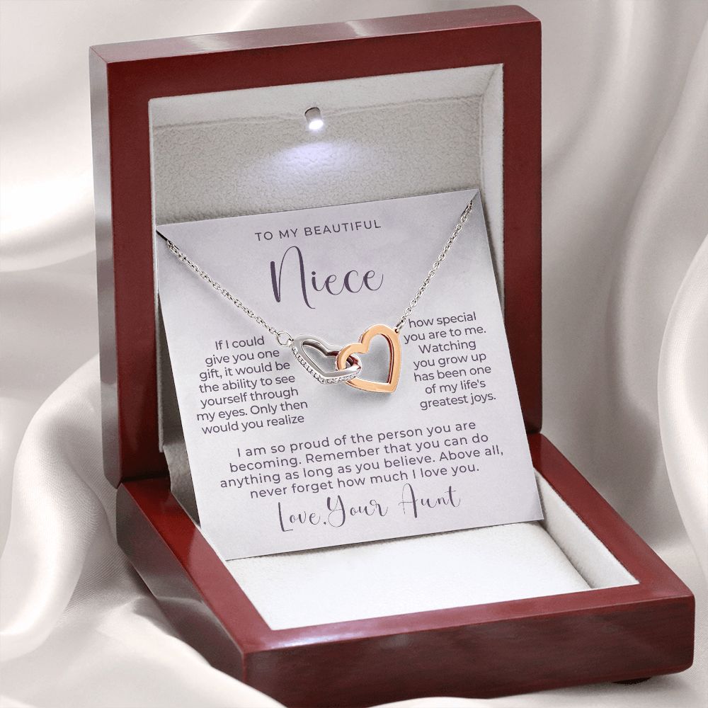 Niece Gift From Aunt | My Love Necklace 0628T17