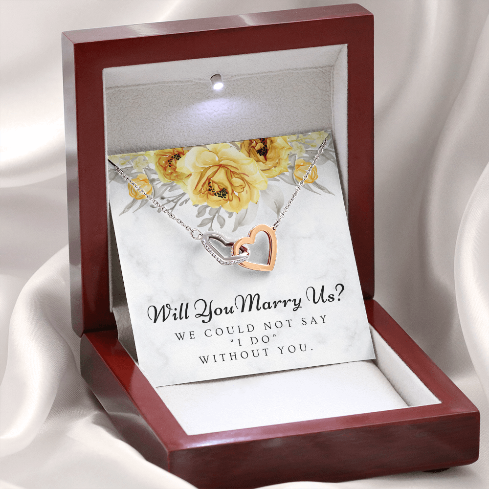 Officiant Proposal Gift | Marry Us Necklace 0589T1