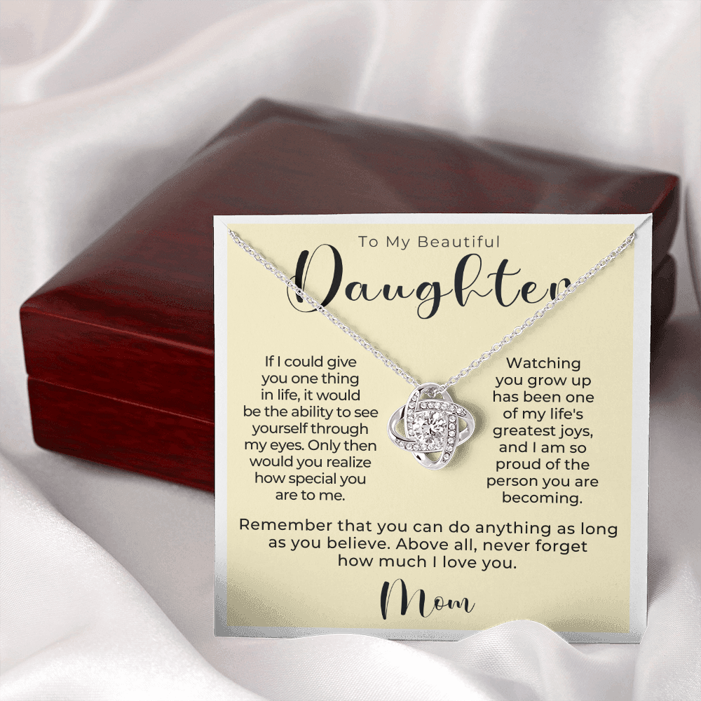 Daughter Gift From Mom | Believe Necklace 0576T4