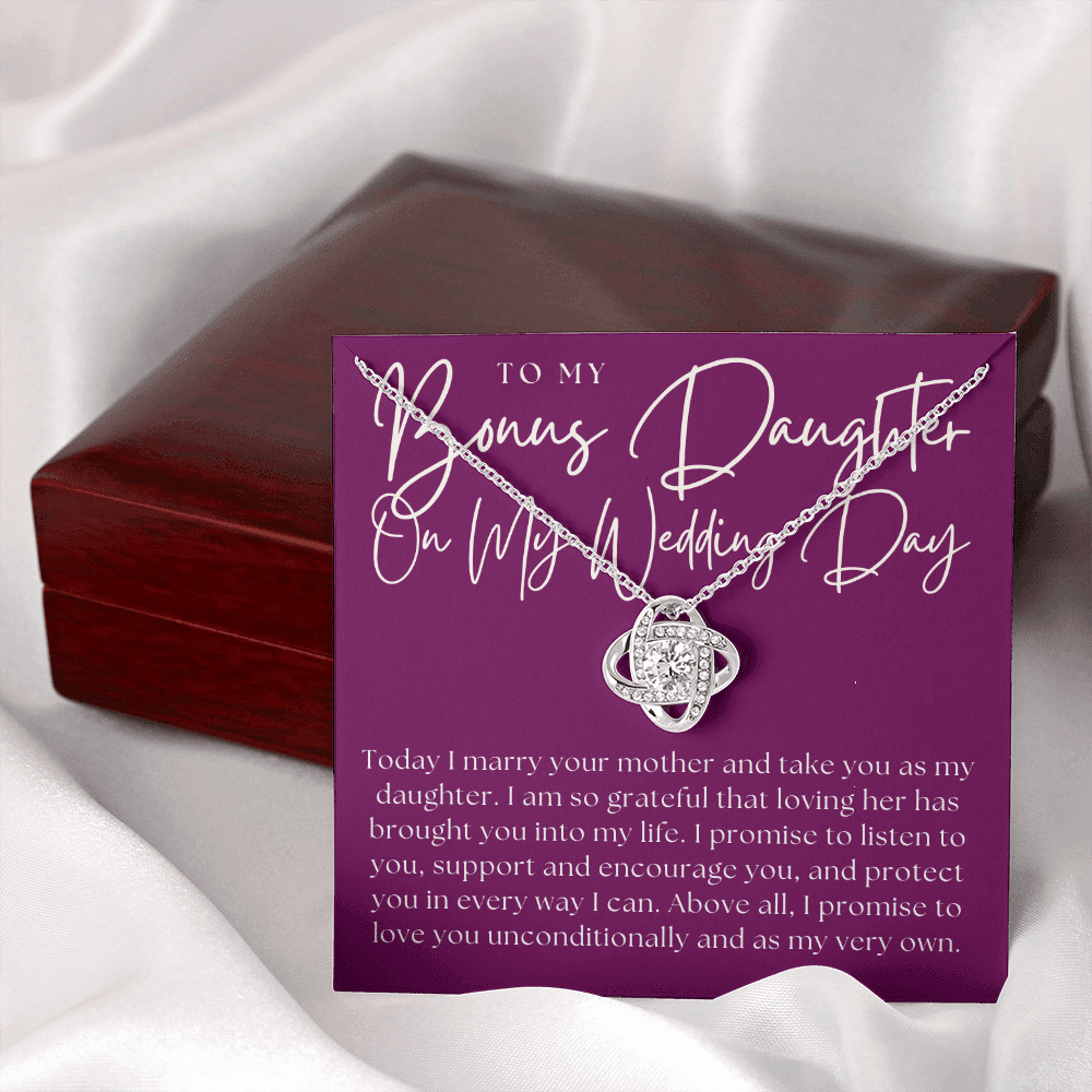 Stepdaughter Wedding Gift | Promise Necklace 0550T8