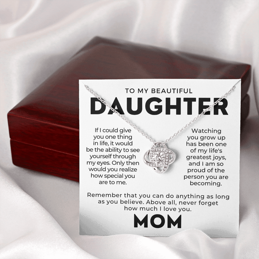 Daughter Gift From Mom | Believe Necklace 0576T9