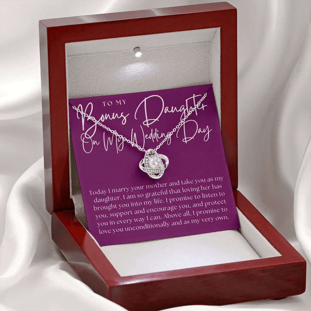 Stepdaughter Wedding Gift | Promise Necklace 0550T8
