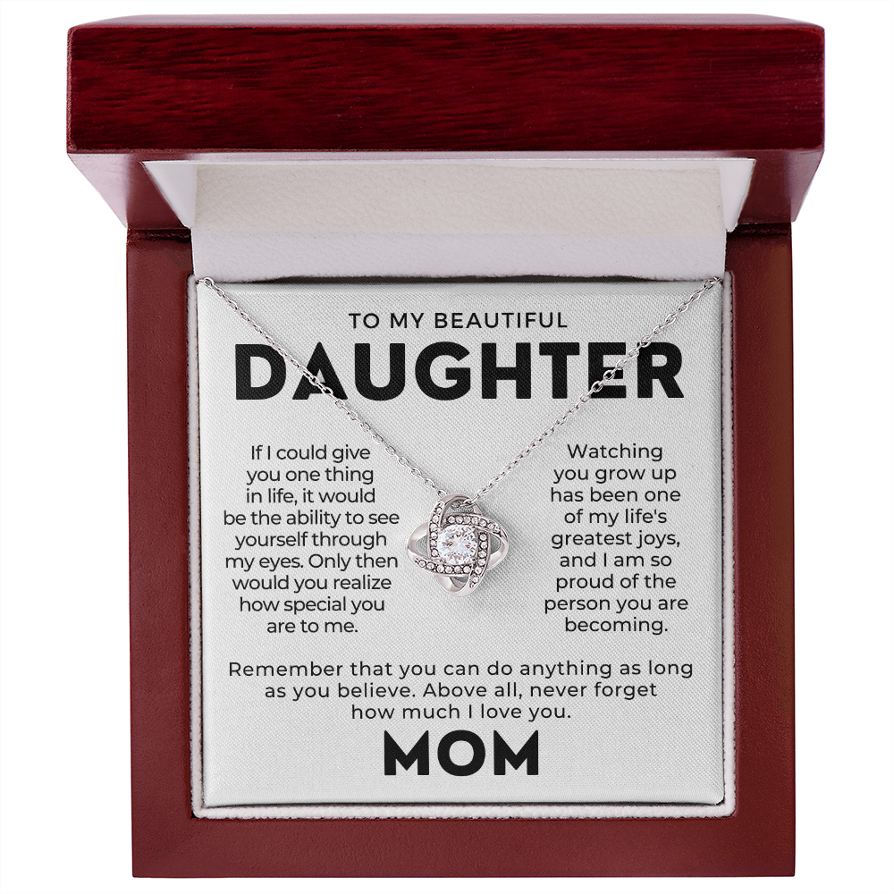 Daughter Gift From Mom | Believe Necklace 0576T9