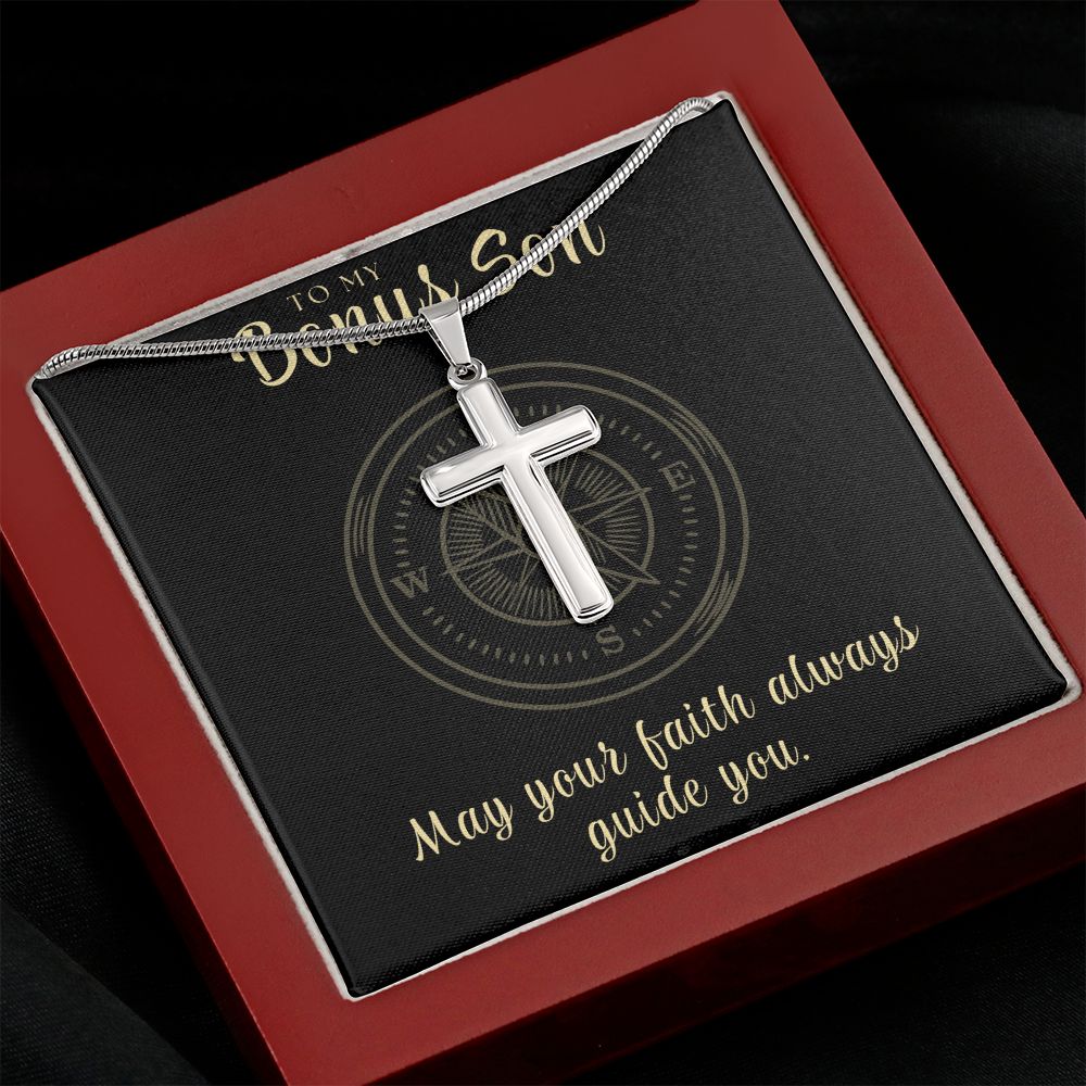 Confirmation Gift For Boy | Faith Cross Necklace 0795SSCN