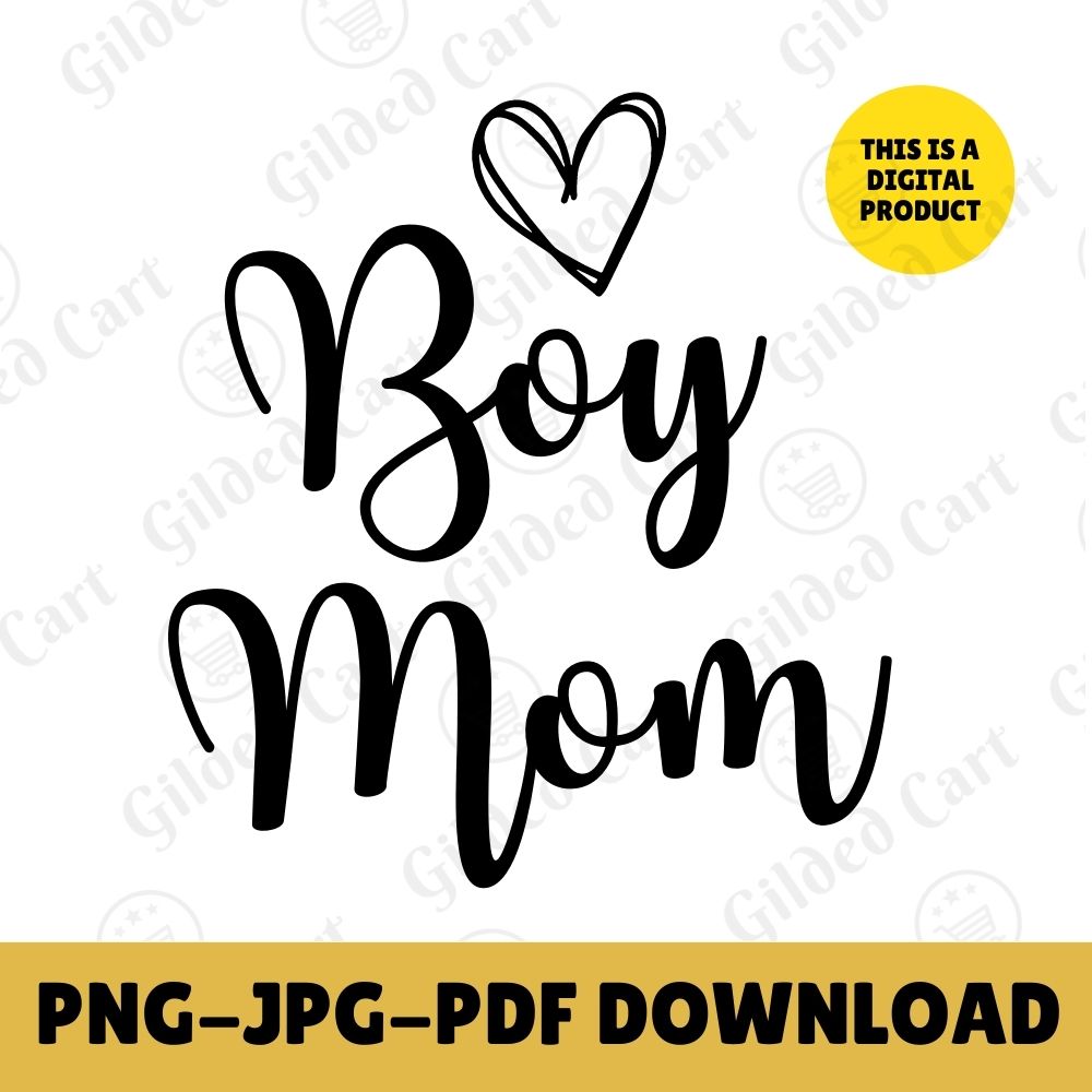 Digital Instant Download - Boy Mom M11-1