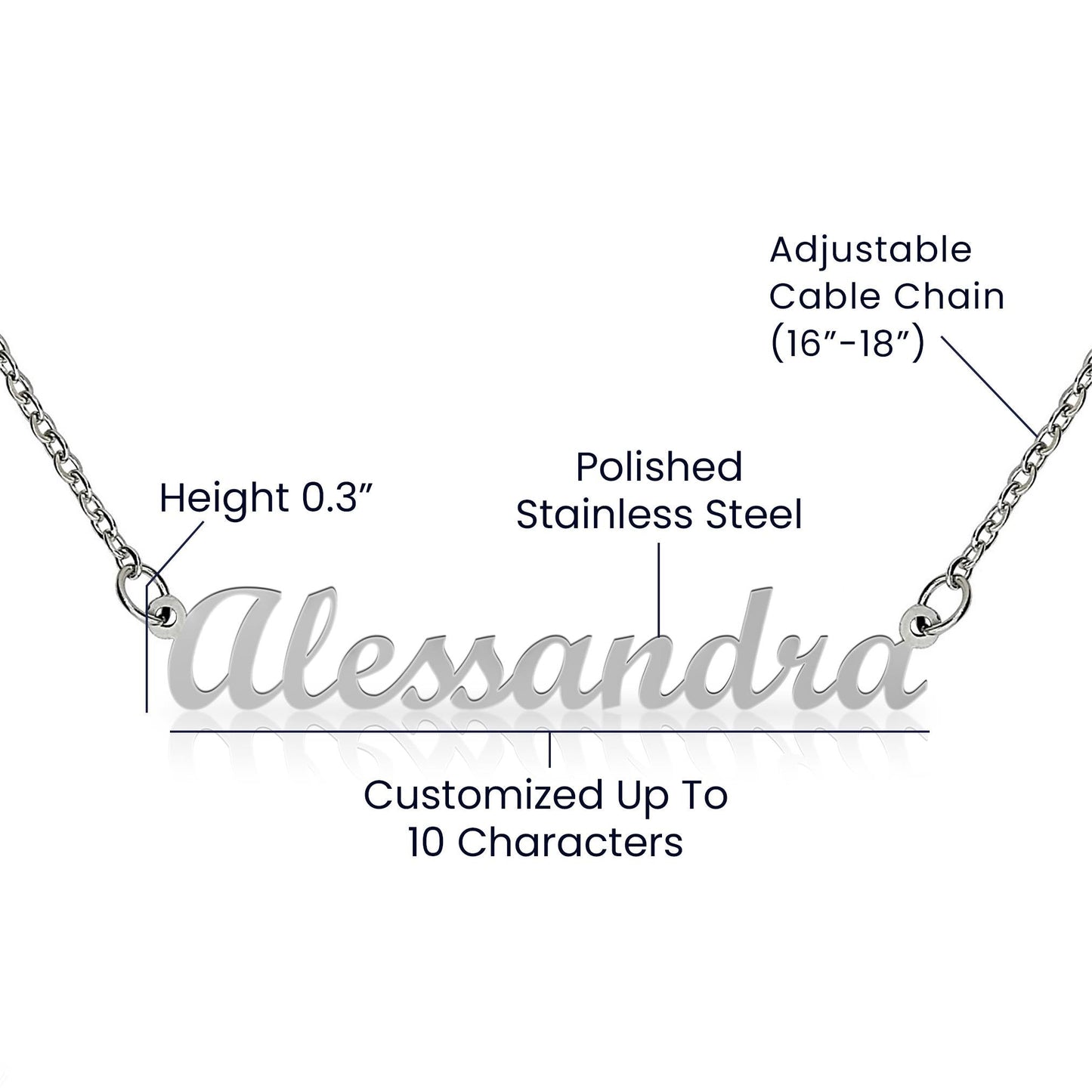 Future Wife, Mrs. Gift | Dreams Came True Name Necklace 0743T1N