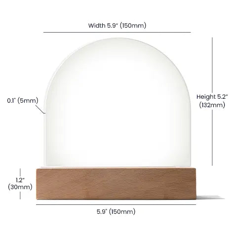 Personalized Gift For Dad | Custom Acrylic Dome Plaque | Best Father Award DA-10