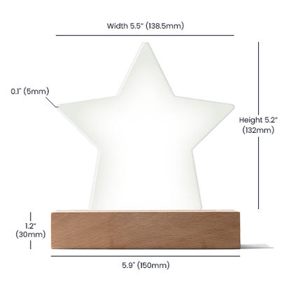 Custom Acrylic Star Plaque | Gift for Best Friend BFF