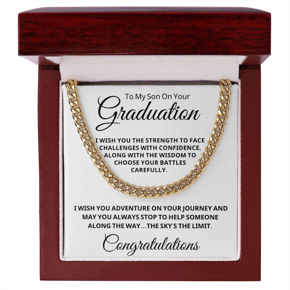 Graduation Gift For Him | Journey Cuban Link Chain 0848CT2
