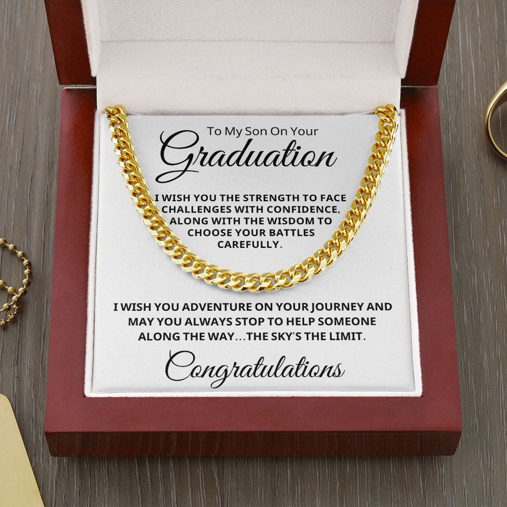 Graduation Gift For Him | Journey Cuban Link Chain 0848CT2