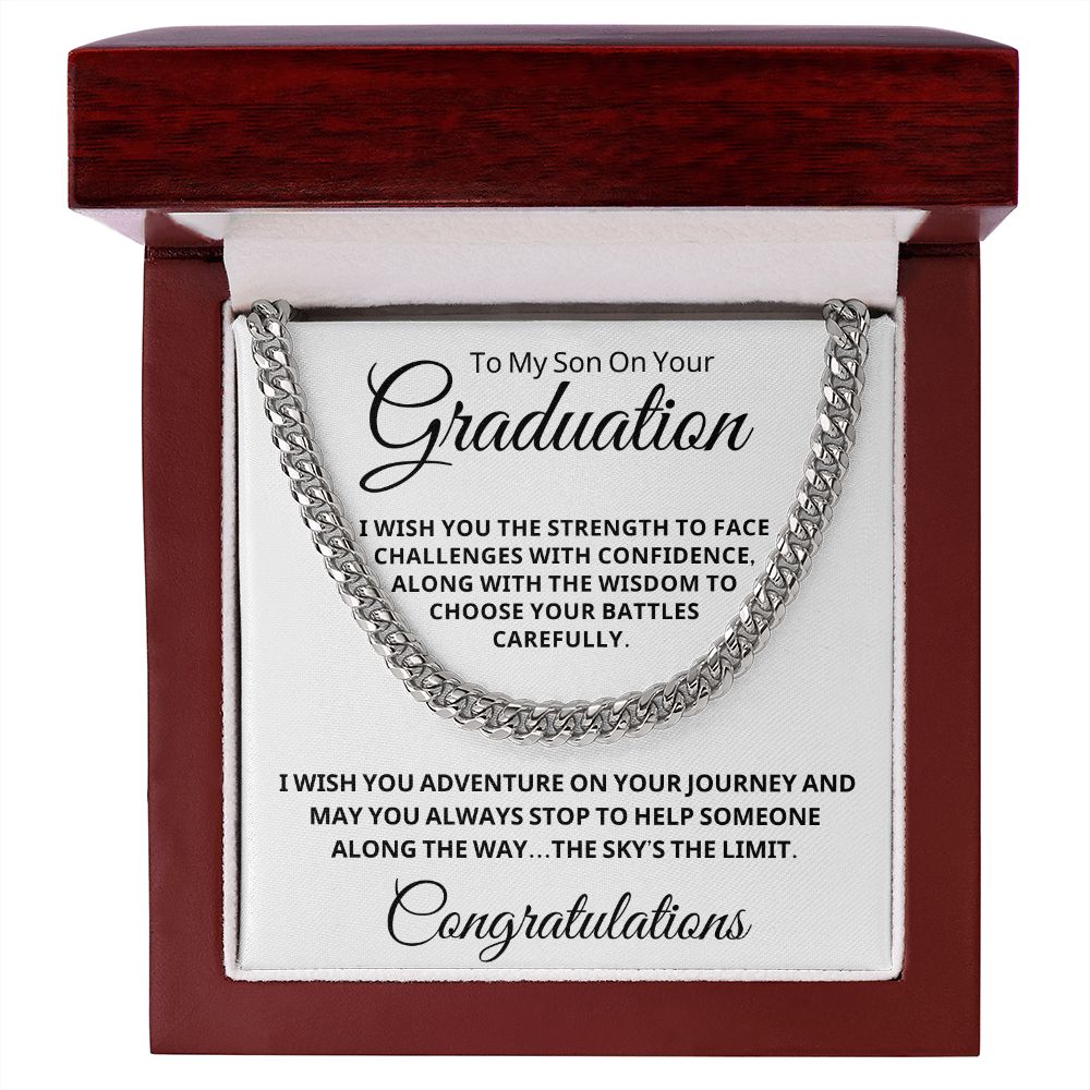 Graduation Gift For Him | Journey Cuban Link Chain 0848CT2