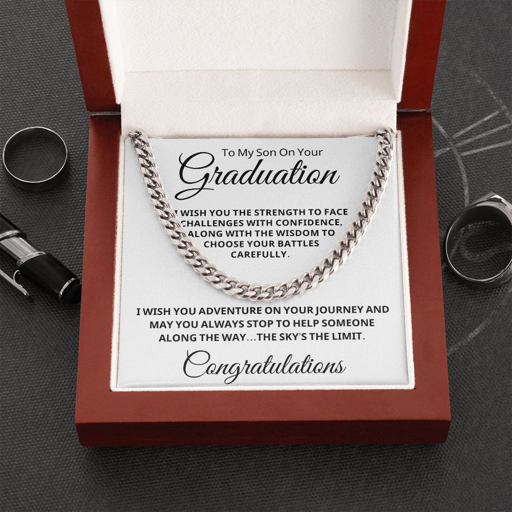 Graduation Gift For Him | Journey Cuban Link Chain 0848CT2