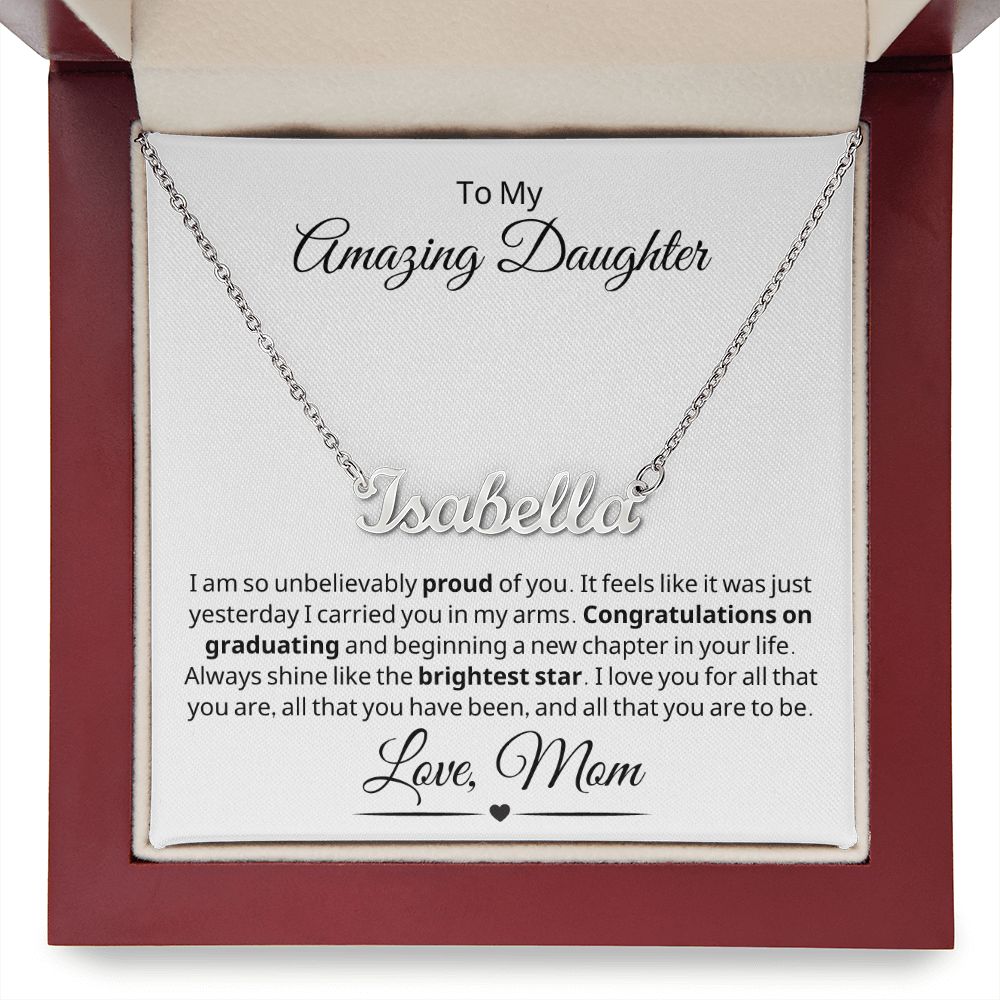 Graduation Gift For Her | Brightest Star Name Necklace 0847NNT1