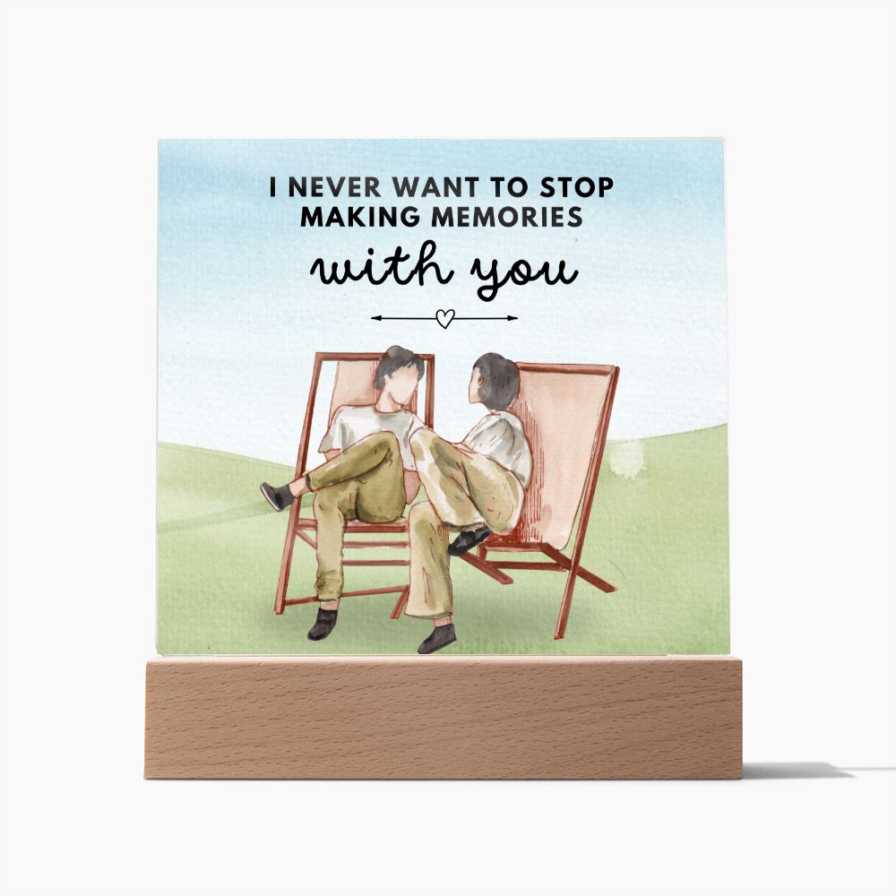 Anniversary Gift | With You Acrylic Plaque 011T1-ACS