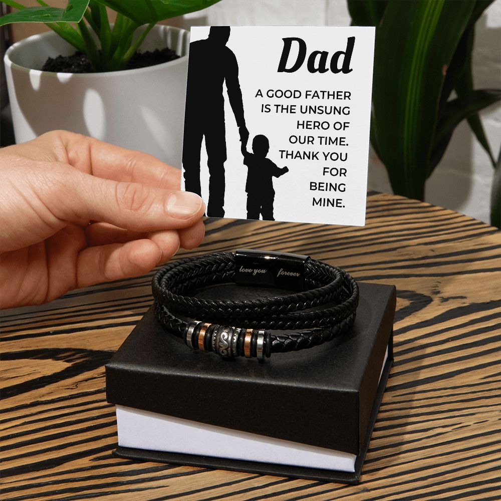 Gift For Dad | My Hero Men's Bracelet 0663BT3