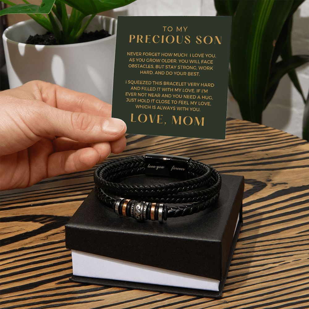Gift For Son | My Love Leather Bracelet 0598BT14