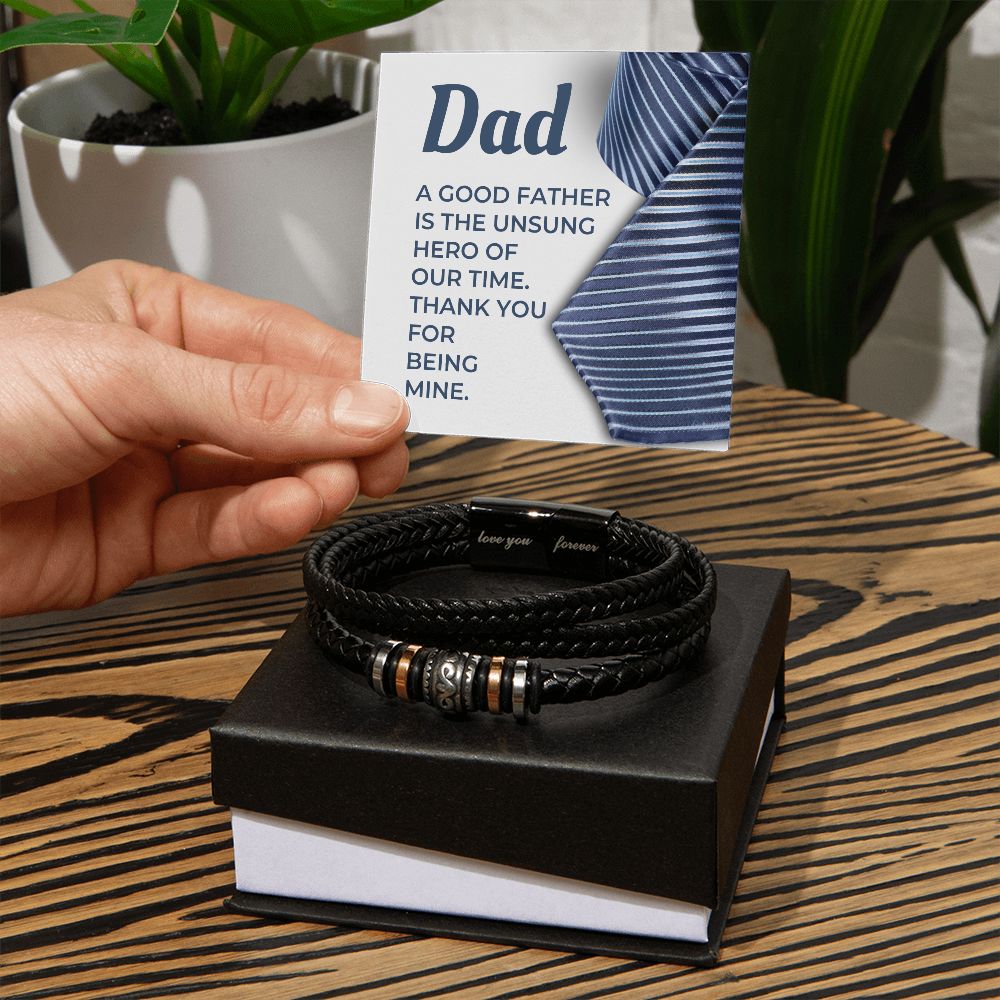 Gift For Dad | My Hero Men's Bracelet 0663BT5
