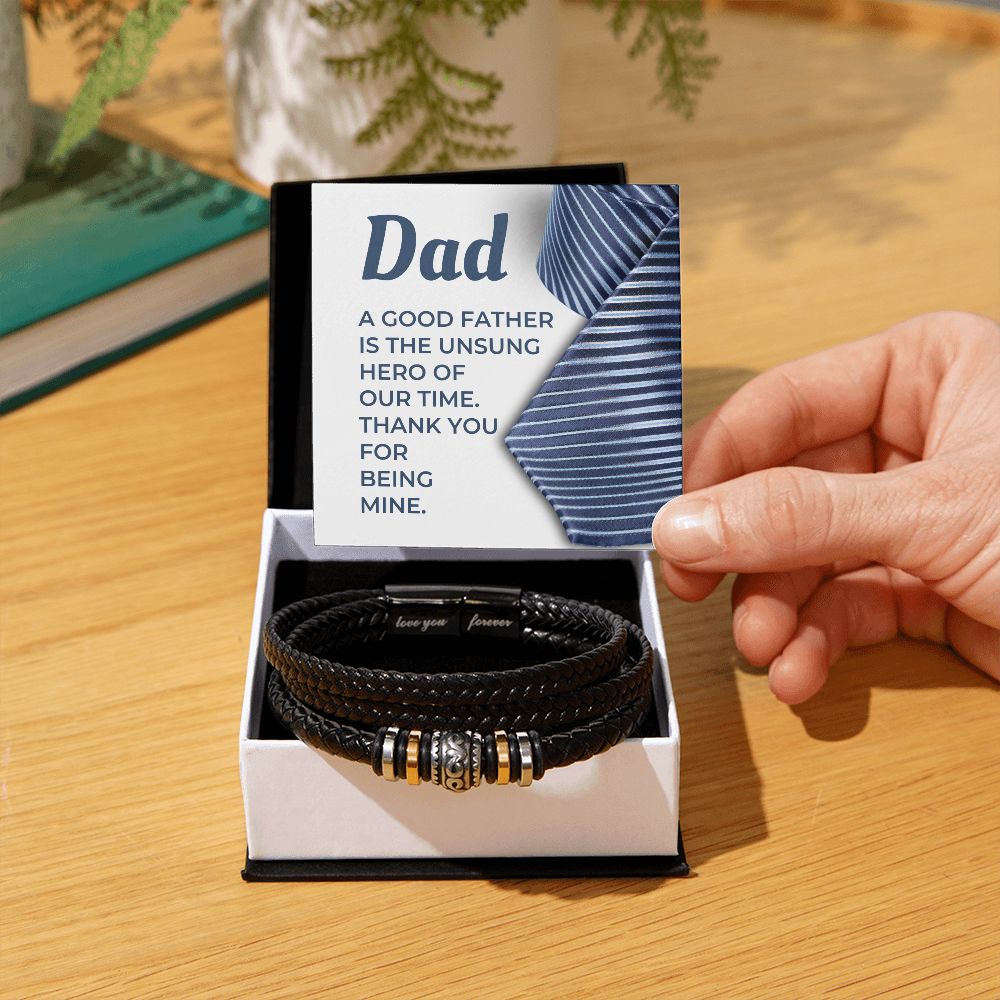 Gift For Dad | My Hero Men's Bracelet 0663BT5