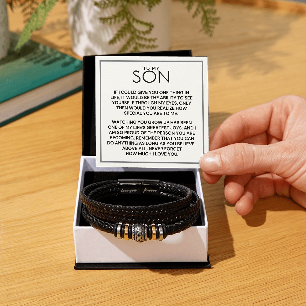 Gift For Son | One Thing Leather Bracelet 0593BT16