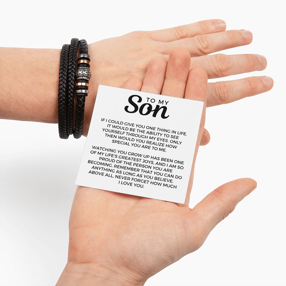 Gift For Son | One Thing Leather Bracelet 0593BT18