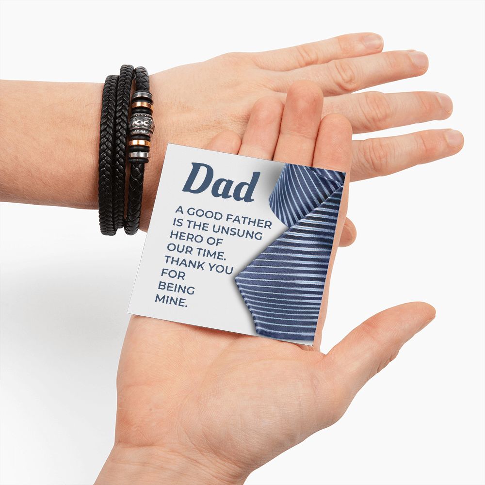 Gift For Dad | My Hero Men's Bracelet 0663BT5