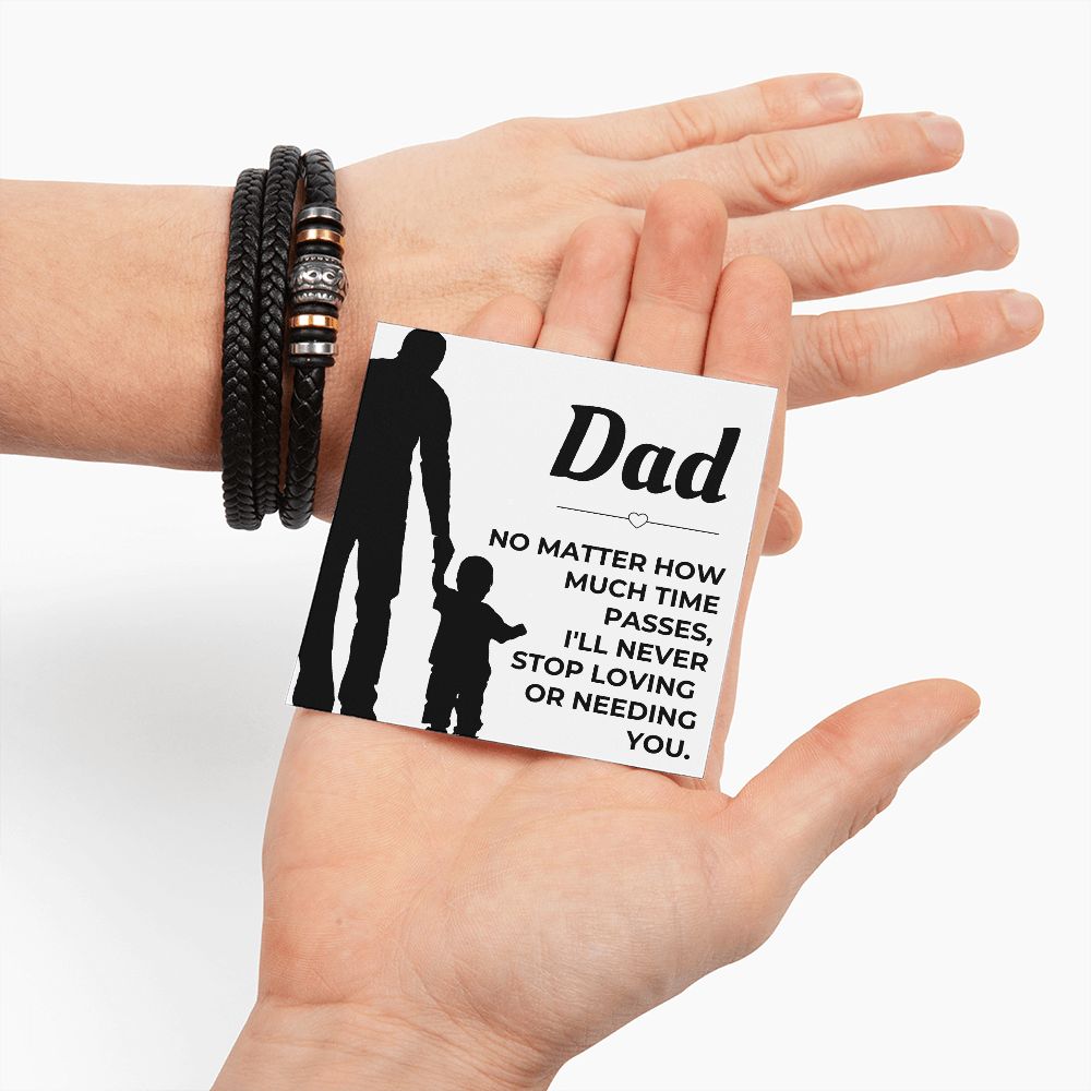 Gift For Dad | Never Stop Men's Bracelet 0671BT3