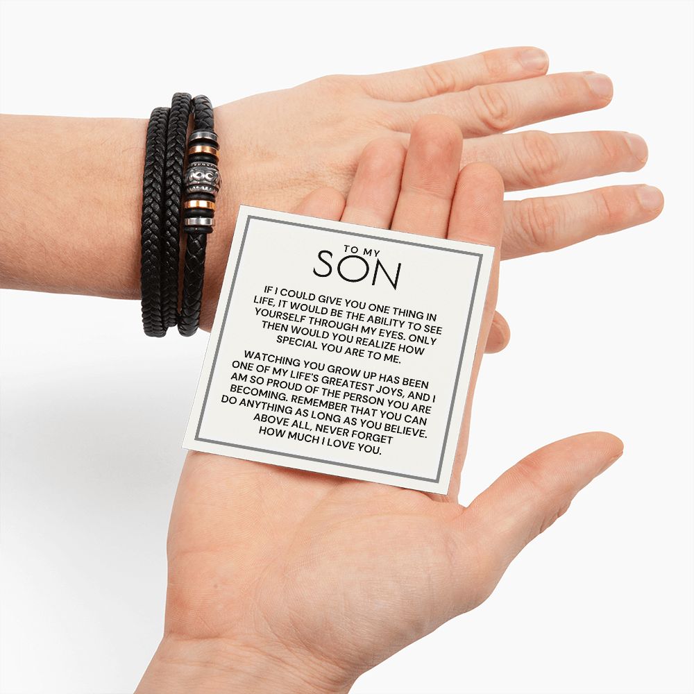 Gift For Son | One Thing Leather Bracelet 0593BT16
