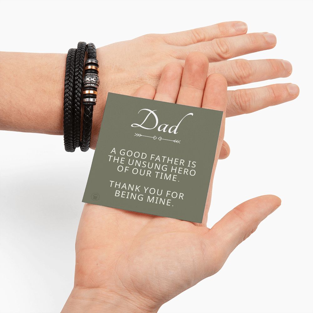 Gift For Dad | My Hero Men's Bracelet 0663BT10
