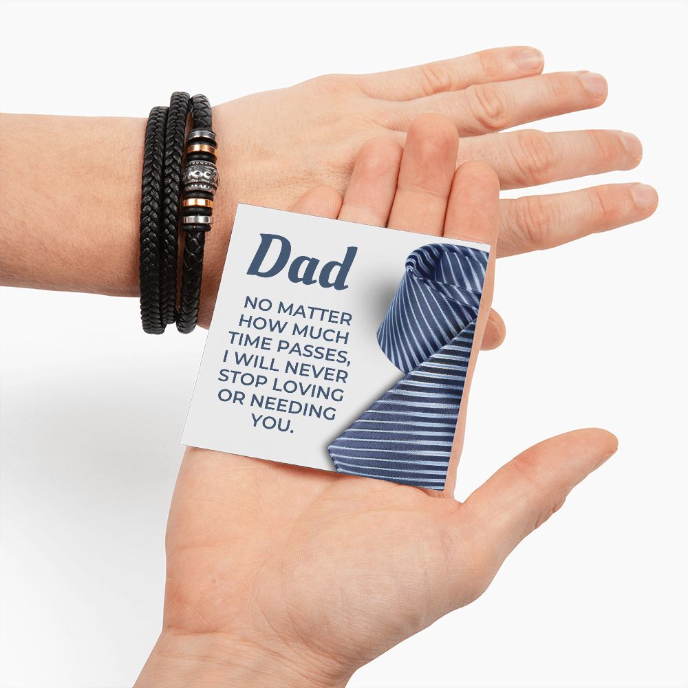 Gift For Dad | Never Stop Men's Bracelet 0671BT5
