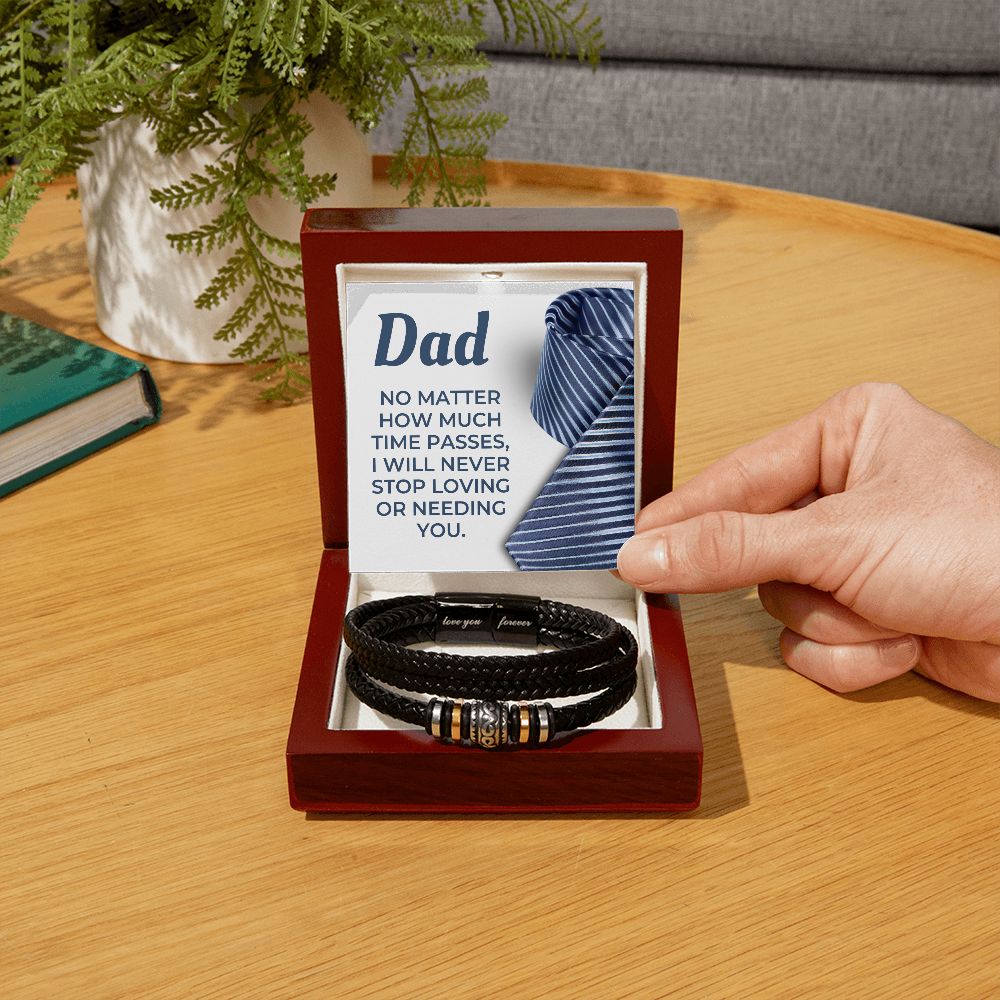 Gift For Dad | Never Stop Men's Bracelet 0671BT5