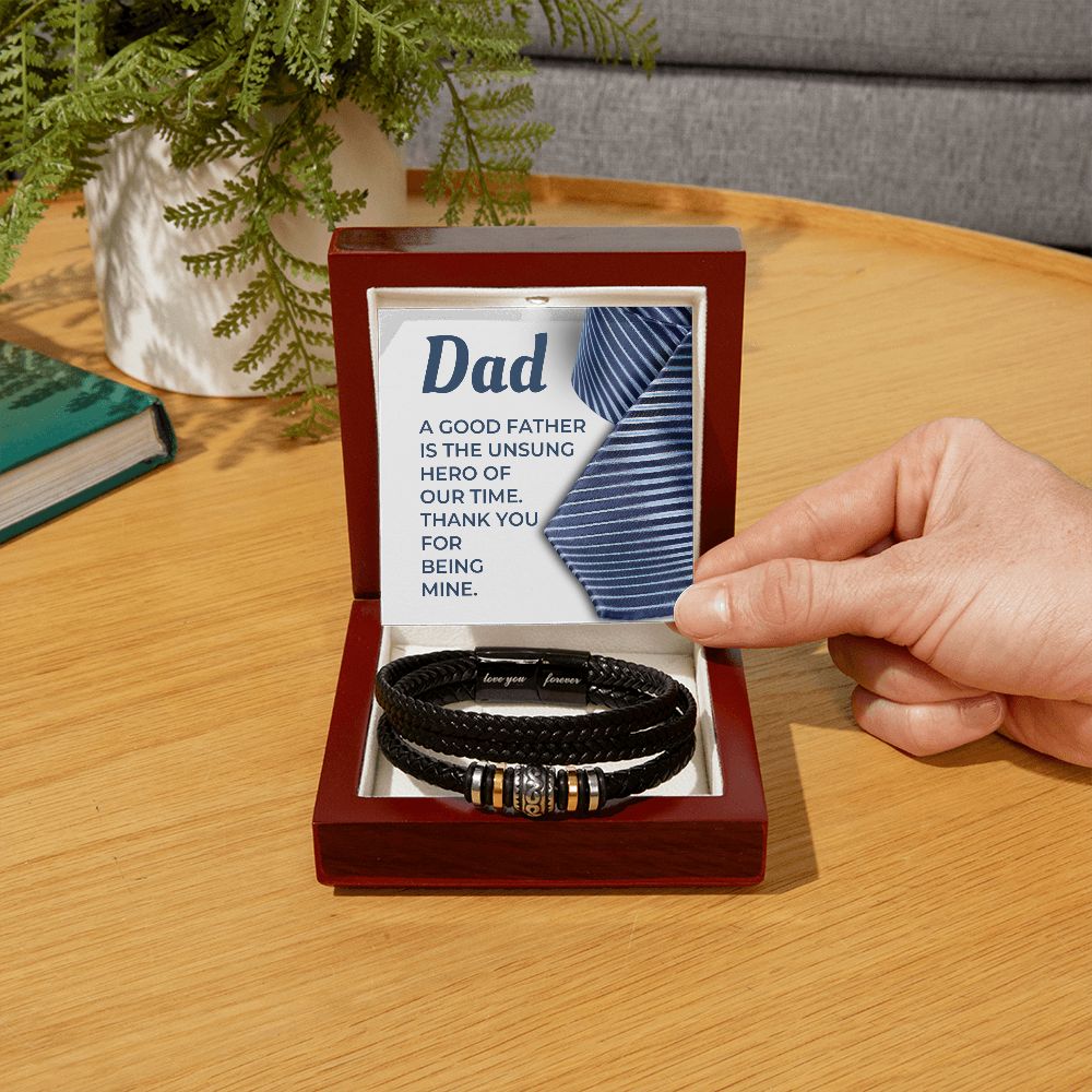 Gift For Dad | My Hero Men's Bracelet 0663BT5