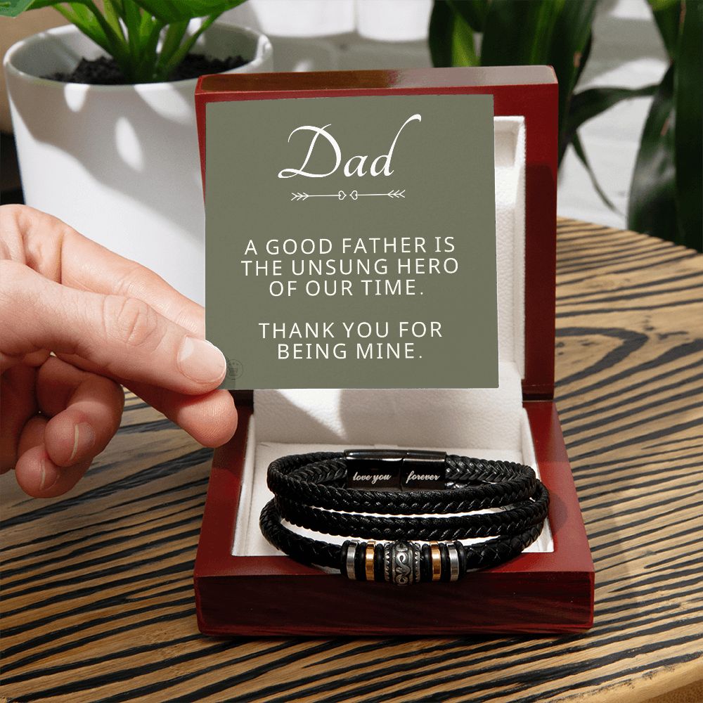 Gift For Dad | My Hero Men's Bracelet 0663BT10
