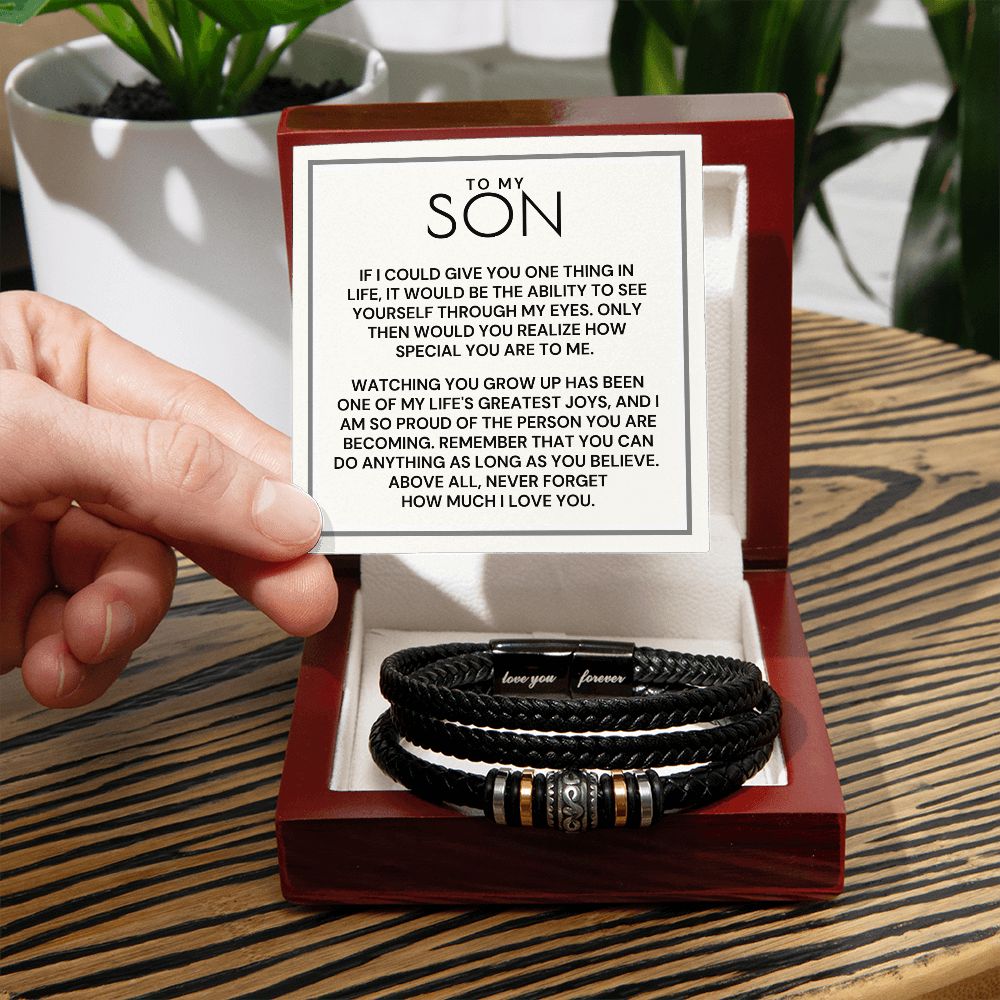 Gift For Son | One Thing Leather Bracelet 0593BT16