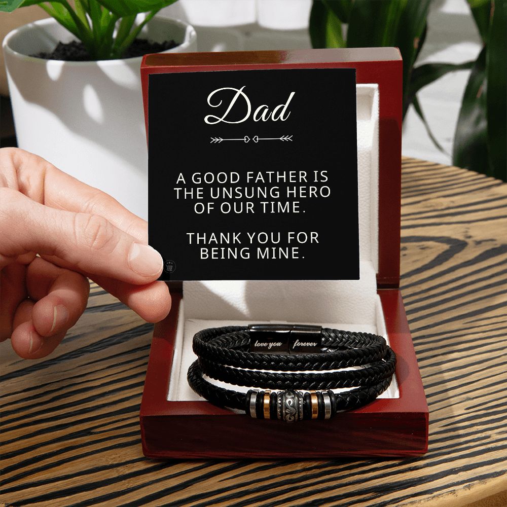 Gift For Dad | My Hero Men's Bracelet 0663BT7