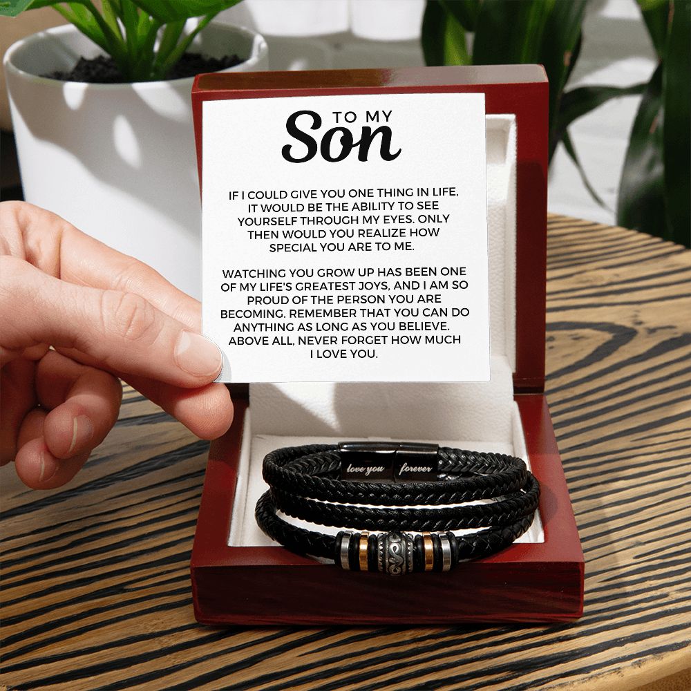 Gift For Son | One Thing Leather Bracelet 0593BT18