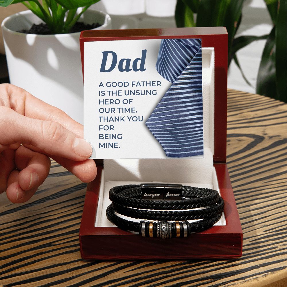 Gift For Dad | My Hero Men's Bracelet 0663BT5