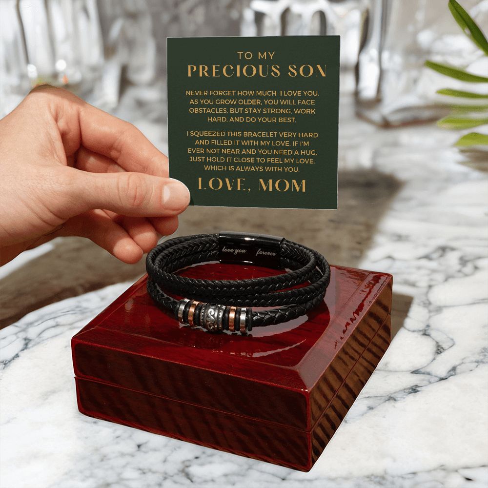 Gift For Son | My Love Leather Bracelet 0598BT14