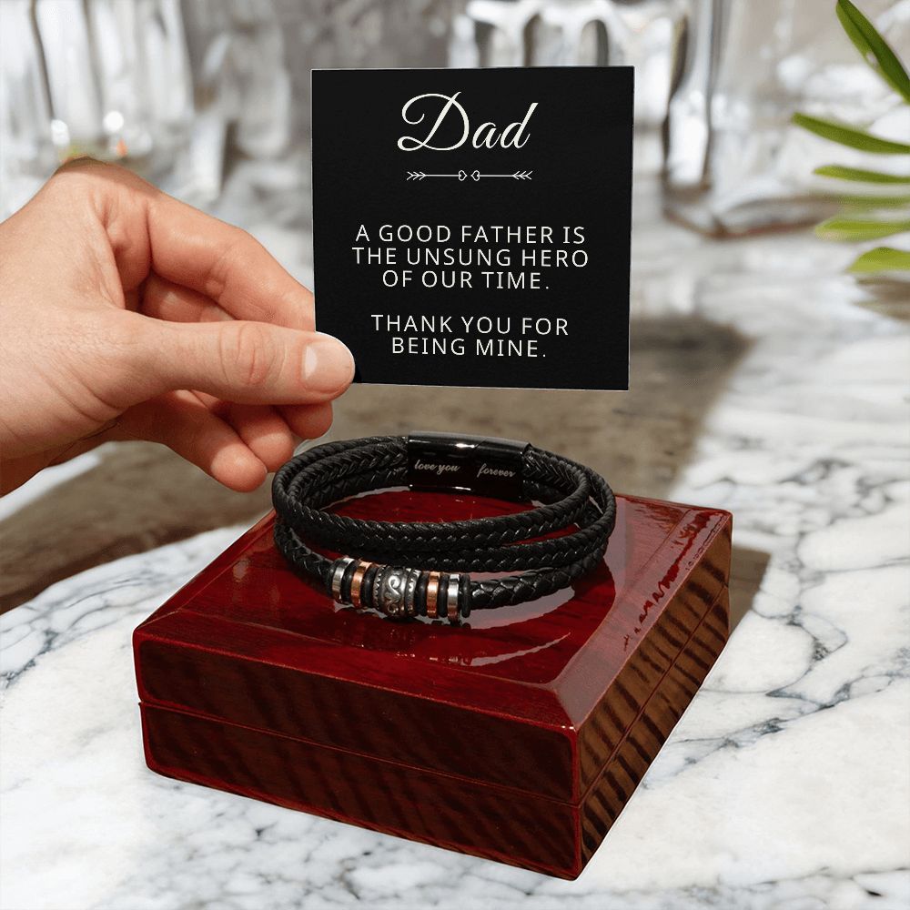 Gift For Dad | My Hero Men's Bracelet 0663BT7