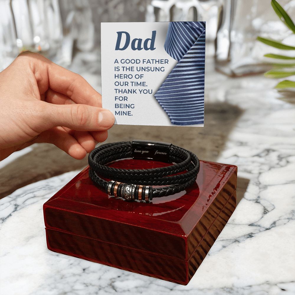 Gift For Dad | My Hero Men's Bracelet 0663BT5