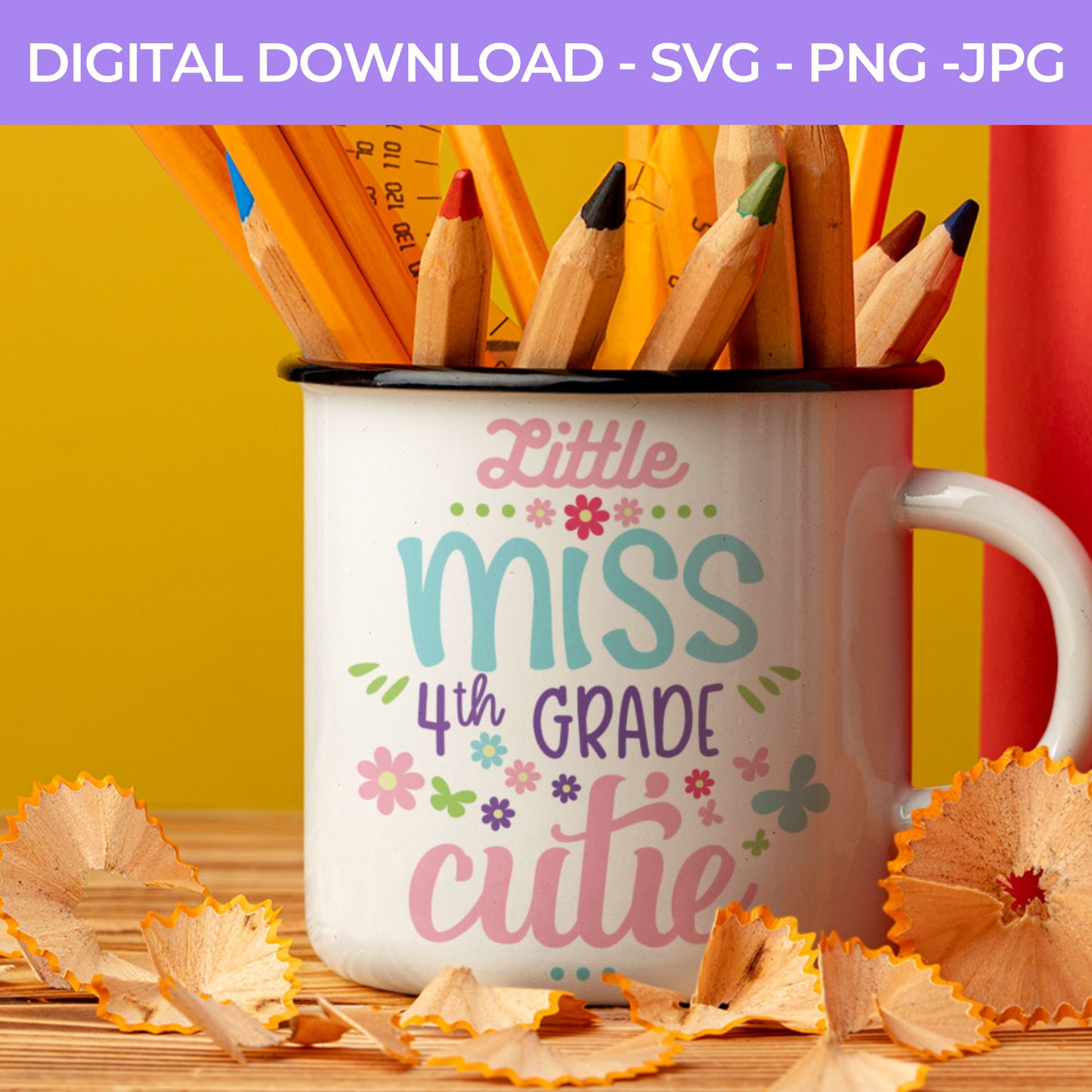 Back To School | Little Ms. Third Grade  SVG, PNG, JPG Teacher School, Digital Download 073