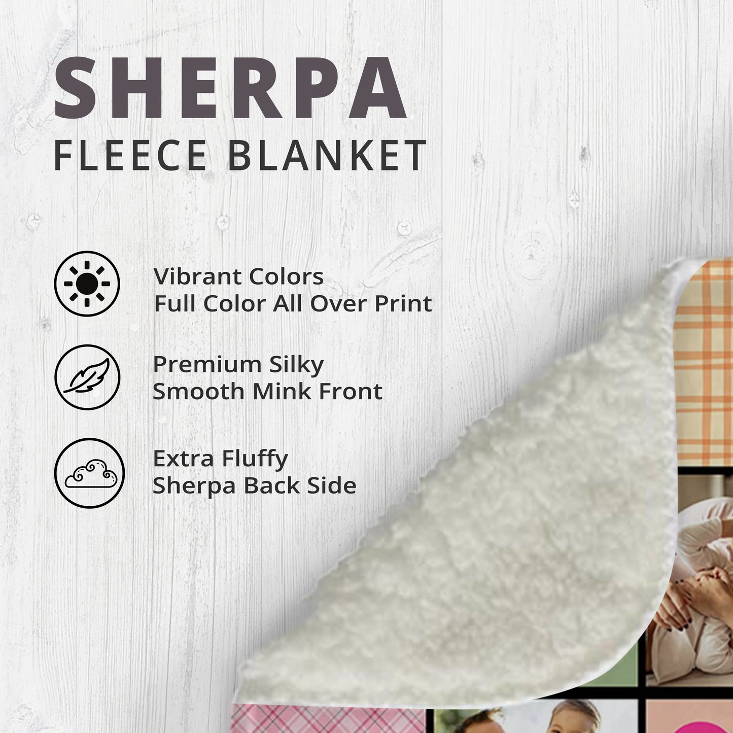 Personalized Gift | Custom Photo Blanket For Mom BL-01